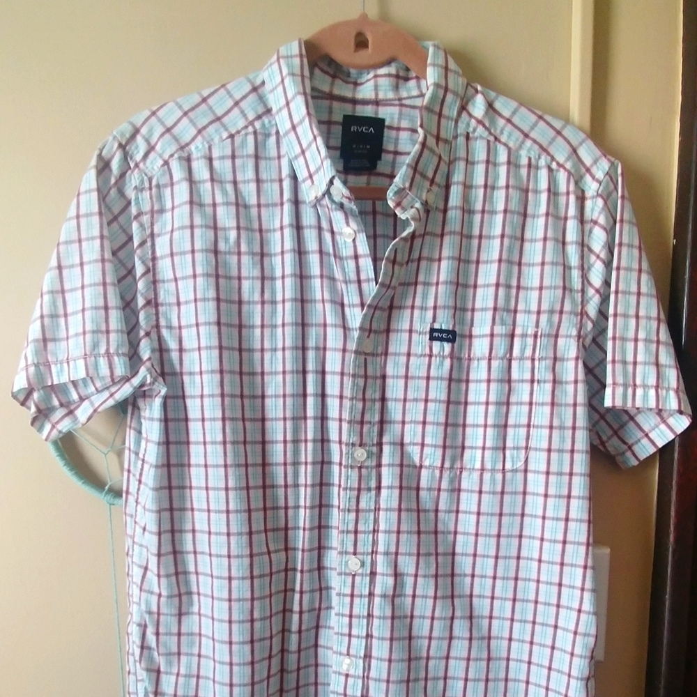 RVCA causal t-shirt button down